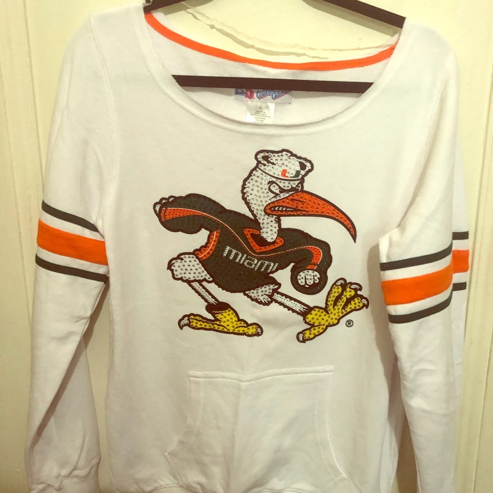 NWT Miami hurricanes sweatsuit sweater and joggers